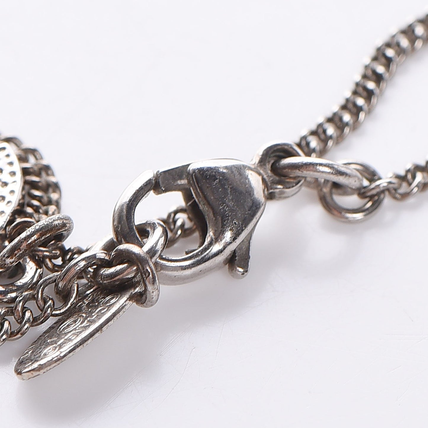 Crystal Timeless CC Necklace Silver