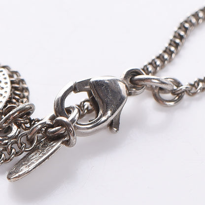 Chanel Crystal Timeless CC Necklace Silver 5 of 6