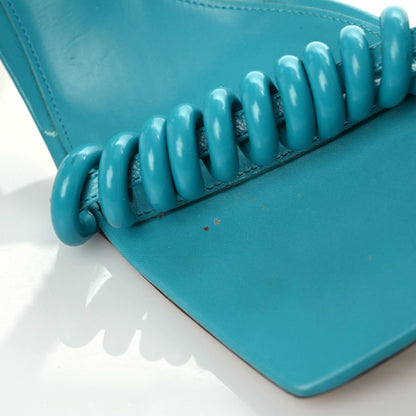 Bottega Veneta Rubber Wire Nappa Stretch 90mm Sandals 38 Turquoise 11 of 13
