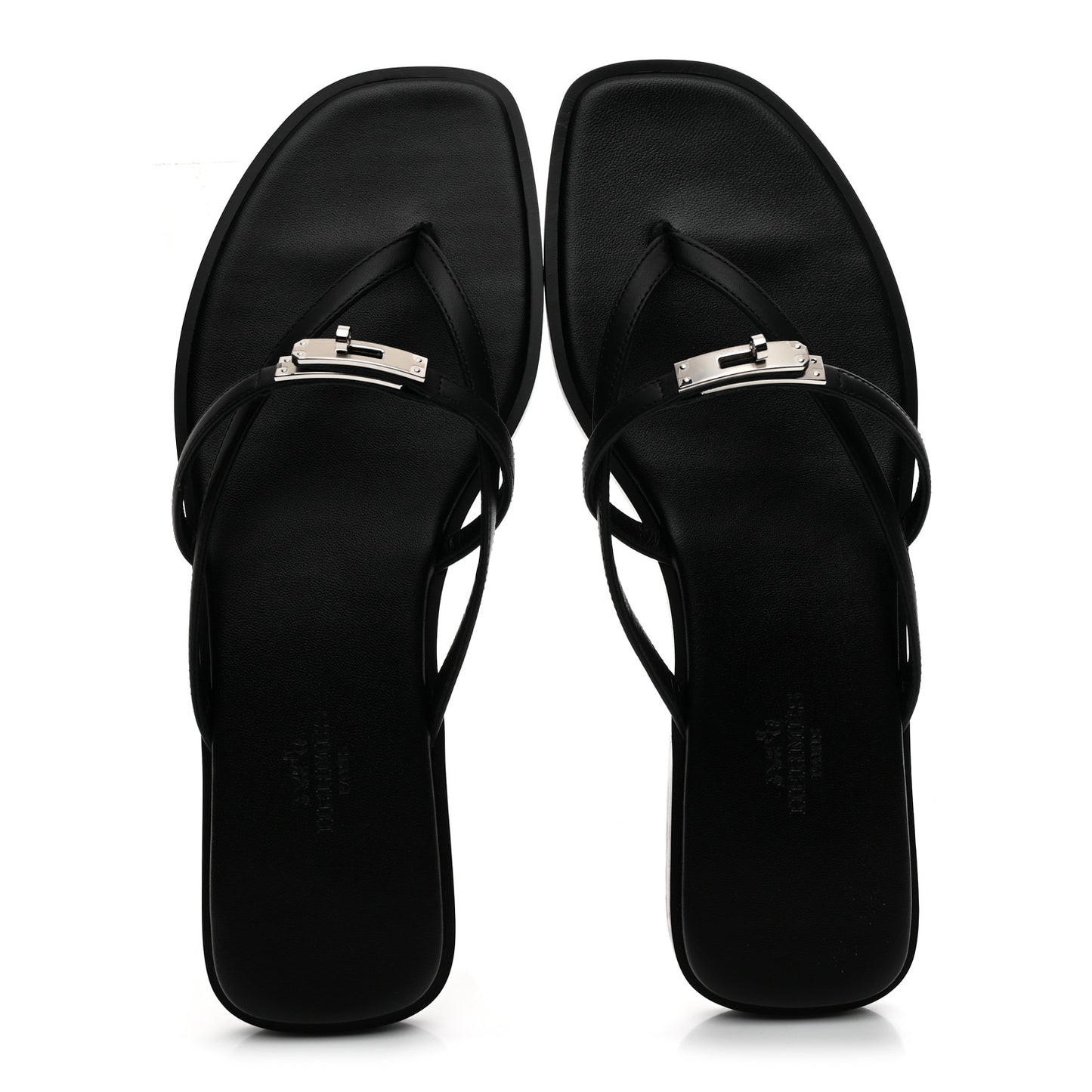Calfskin Miss Sandals 38 Black
