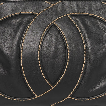 Chanel Calfskin CC Stitched Small Hobo Black 8 of 10