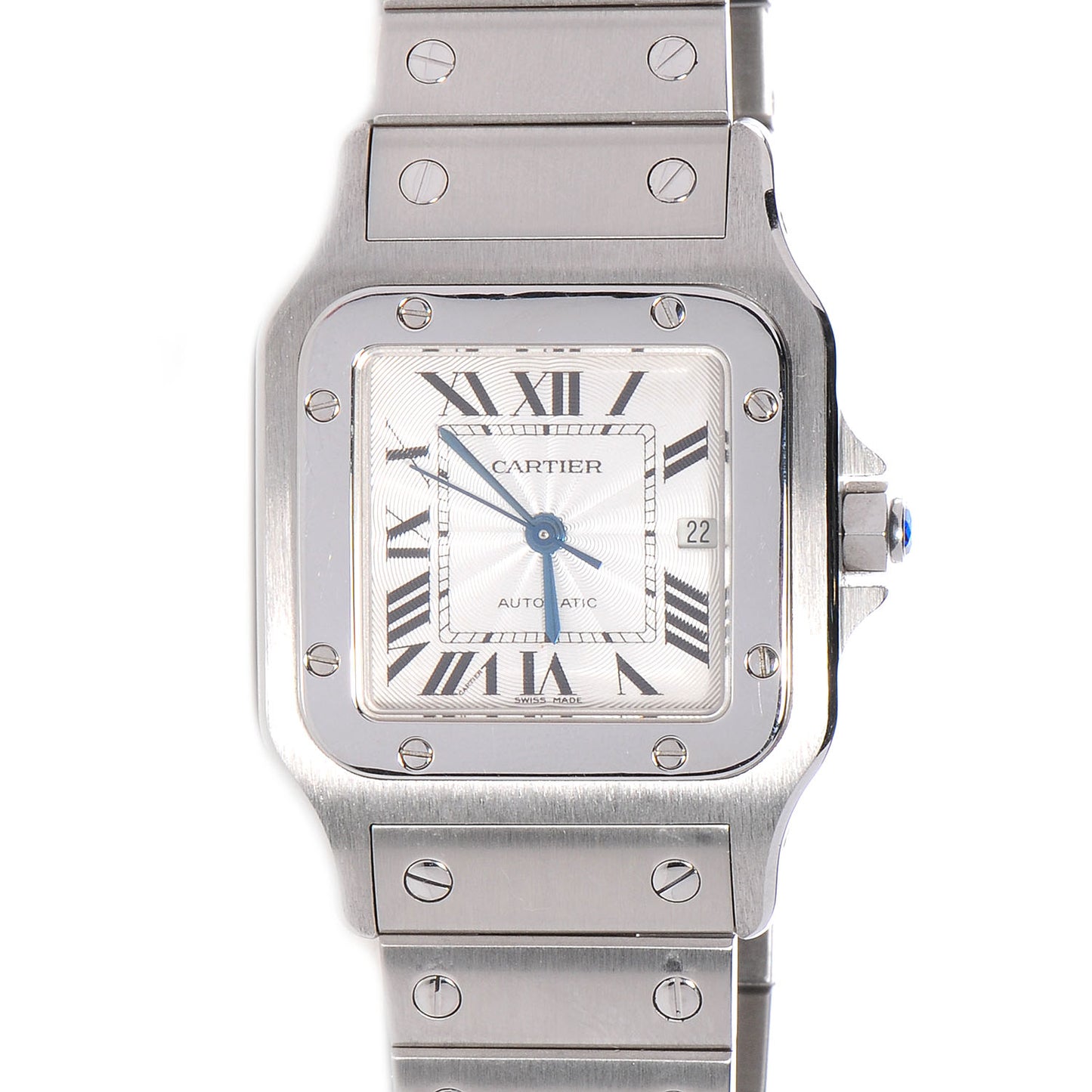 Stainless Steel 29mm Santos De Galbee Automatic Watch