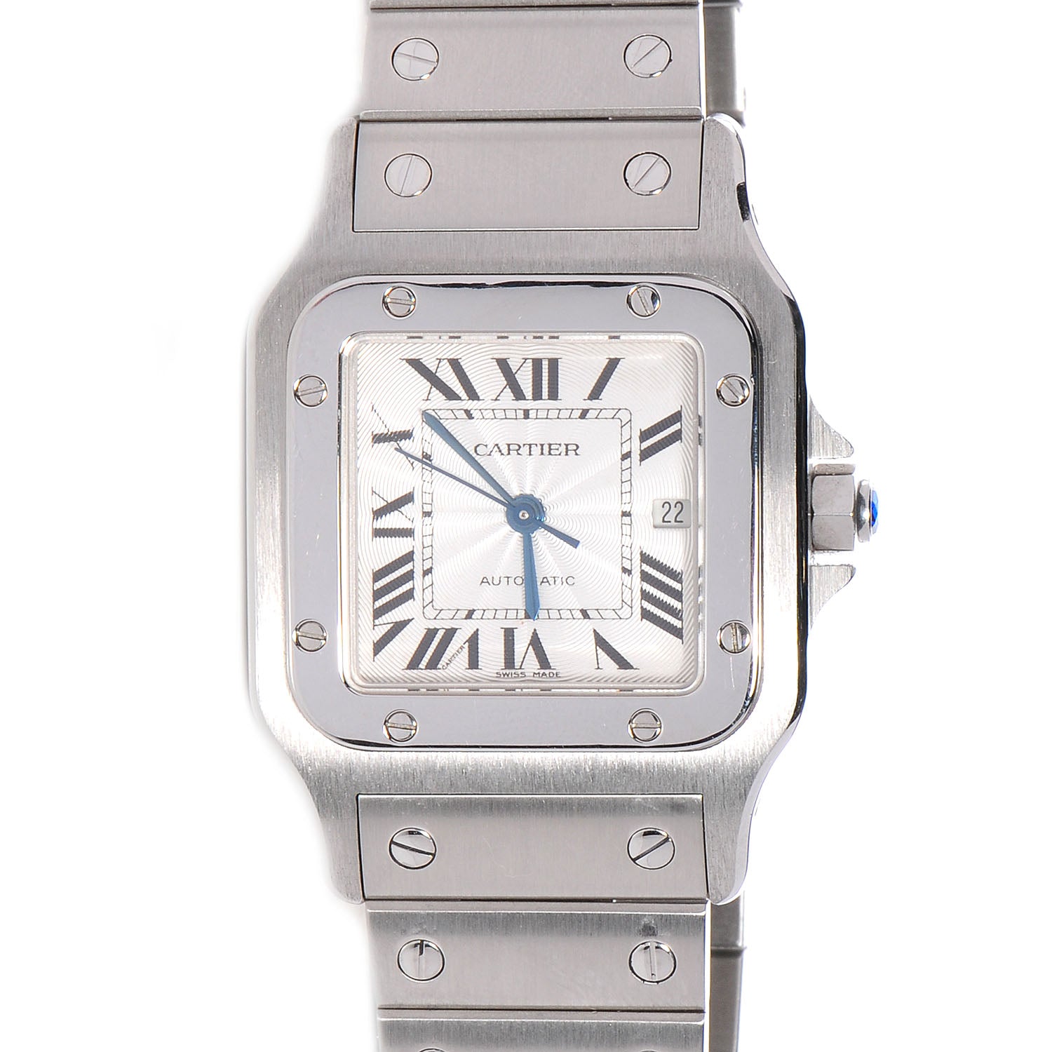 Cartier Stainless Steel 29mm Santos De Galbee Automatic Watch 1 of 7