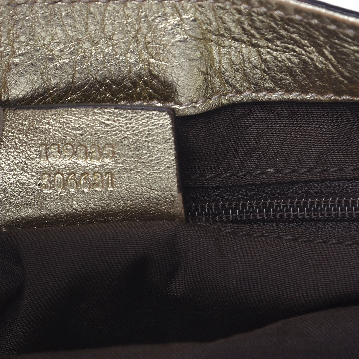 Gucci Monogram Large D Gold Hobo Metallic Gold 9 of 10