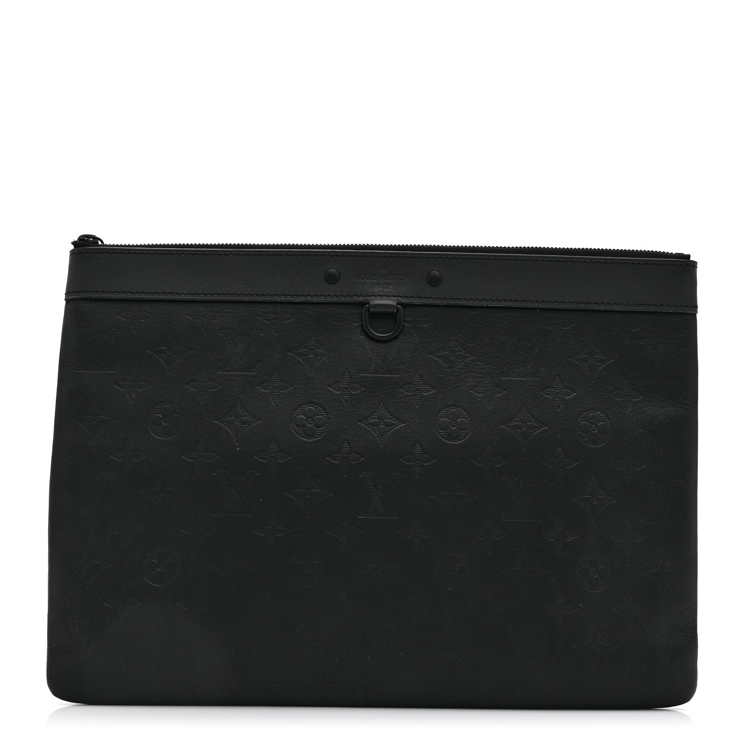 Louis Vuitton Calfskin Monogram Shadow Discovery Pochette Black 1 of 10
