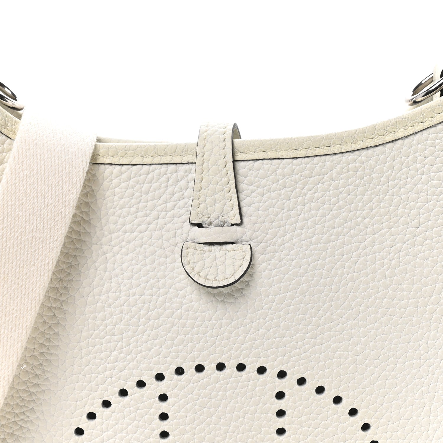 Hermes Taurillon Clemence Amazone Evelyne TPM New White 8 of 11
