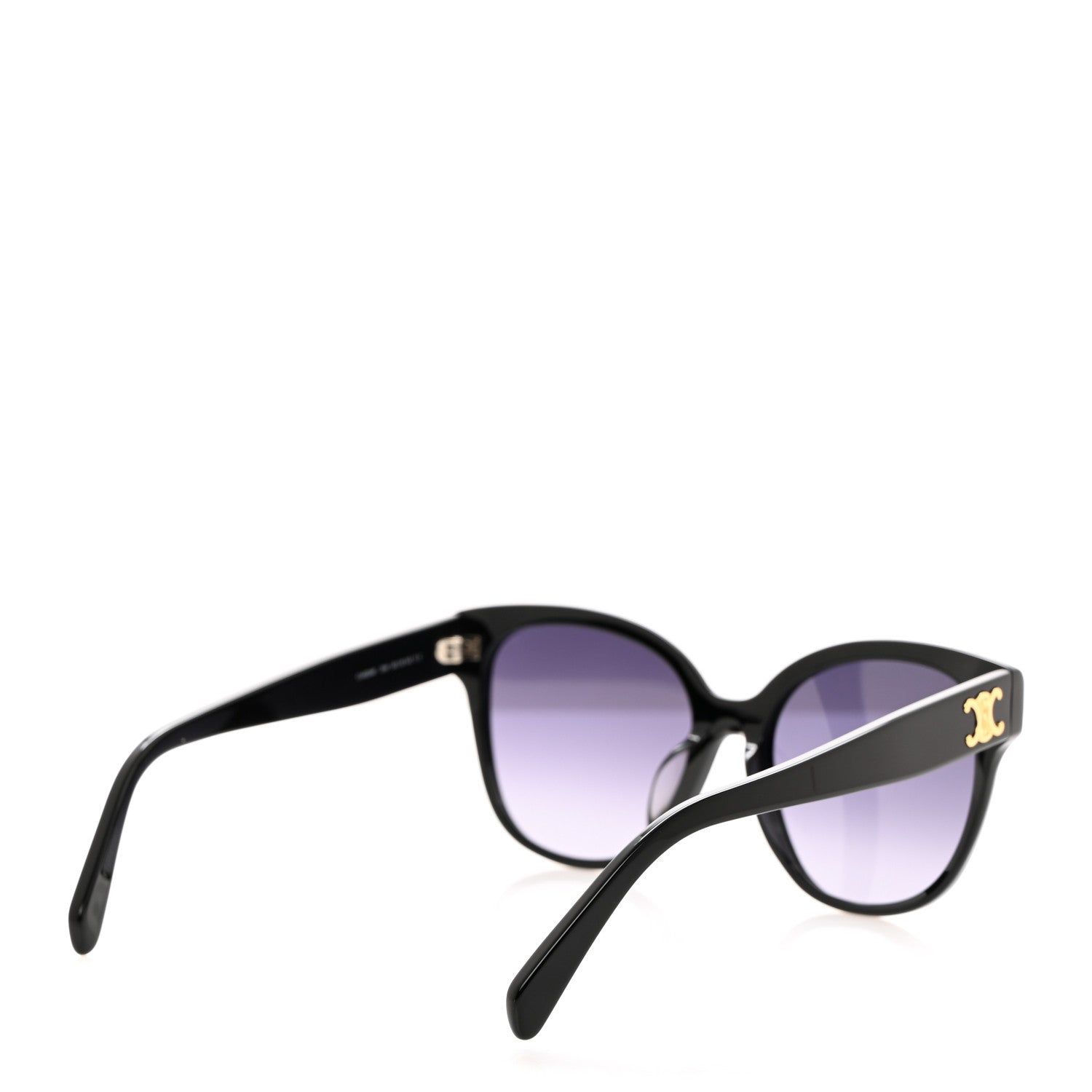 Celine Acetate Cat Eye Sunglasses CL401491 Black 4 of 7