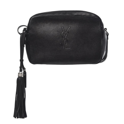 Saint Laurent Lambskin Monogram Small Lou Camera Bag Black 1 of 9