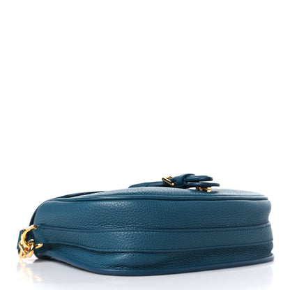 Christian Dior Grained Calfskin Medium Bobby Flap Steel Blue 4 of 9