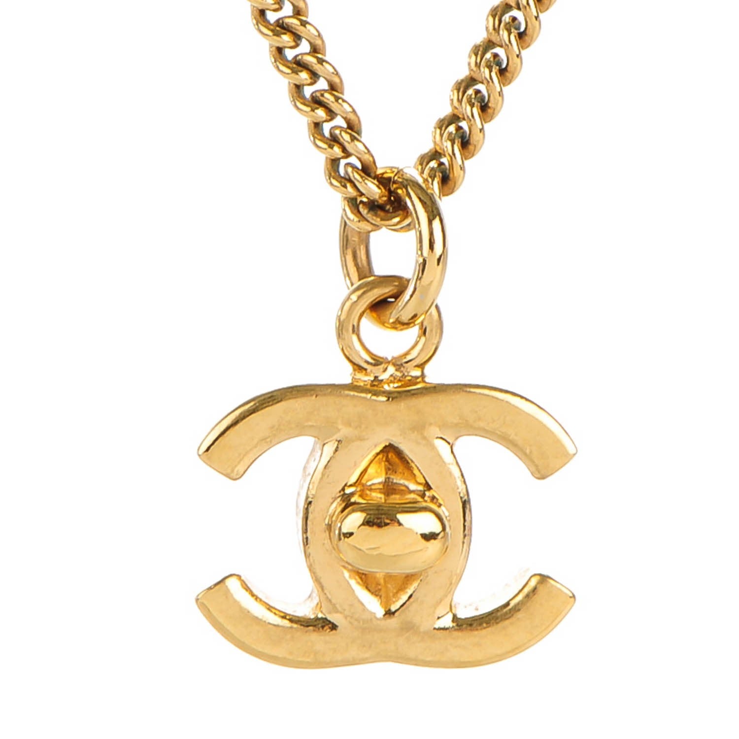 Chanel Turnlock CC Necklace Gold 4 of 7