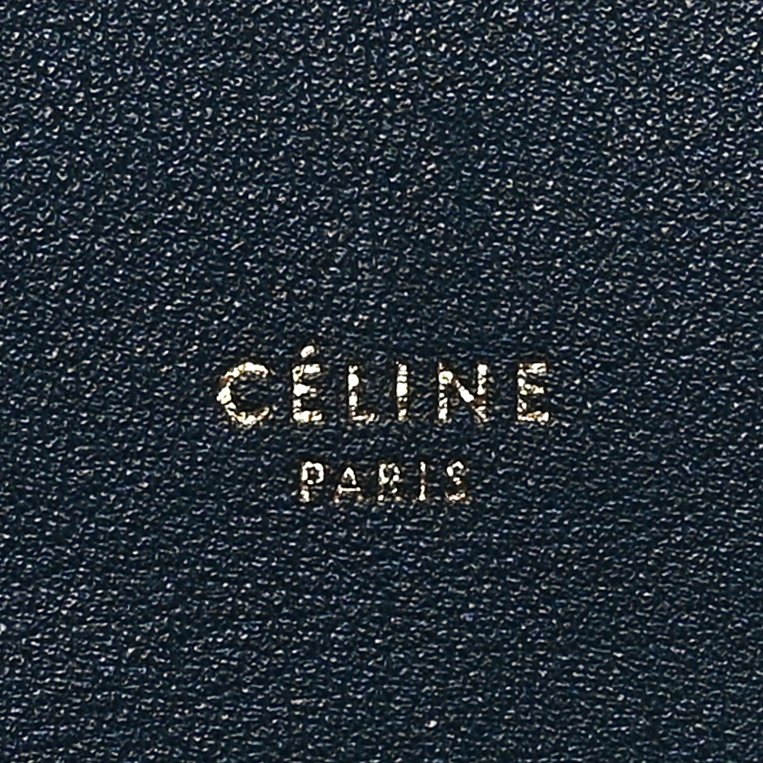 Celine Shiny Smooth Calfskin Small Twisted Cabas Navy Black 6 of 11