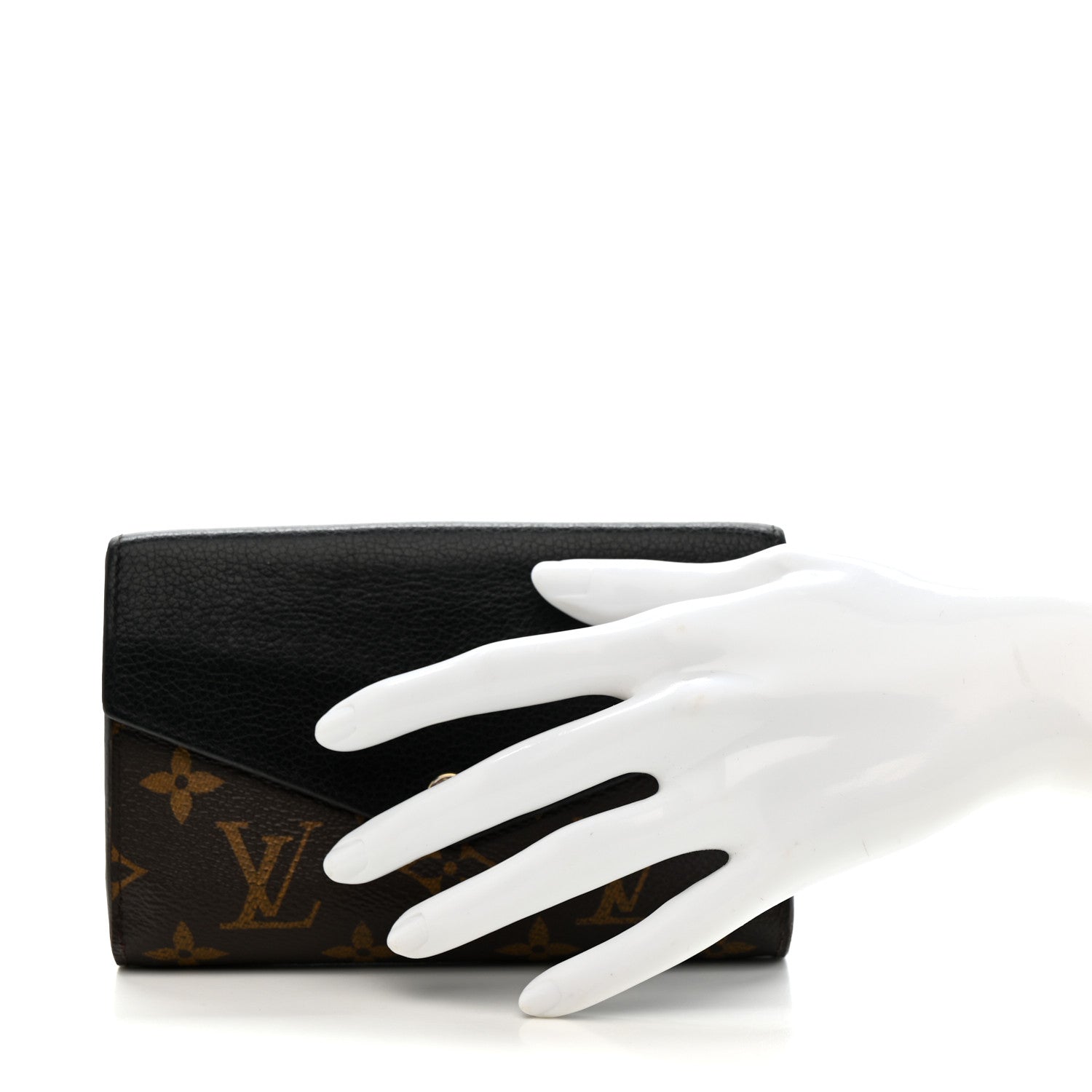 Louis Vuitton Monogram Pallas Compact Wallet Black 2 of 11