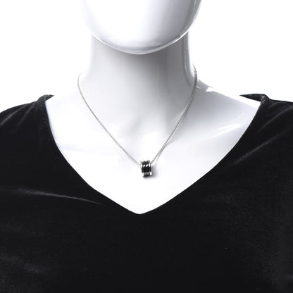 Bulgari Sterling Silver Ceramic Save The Children Pendant Necklace 2 of 7
