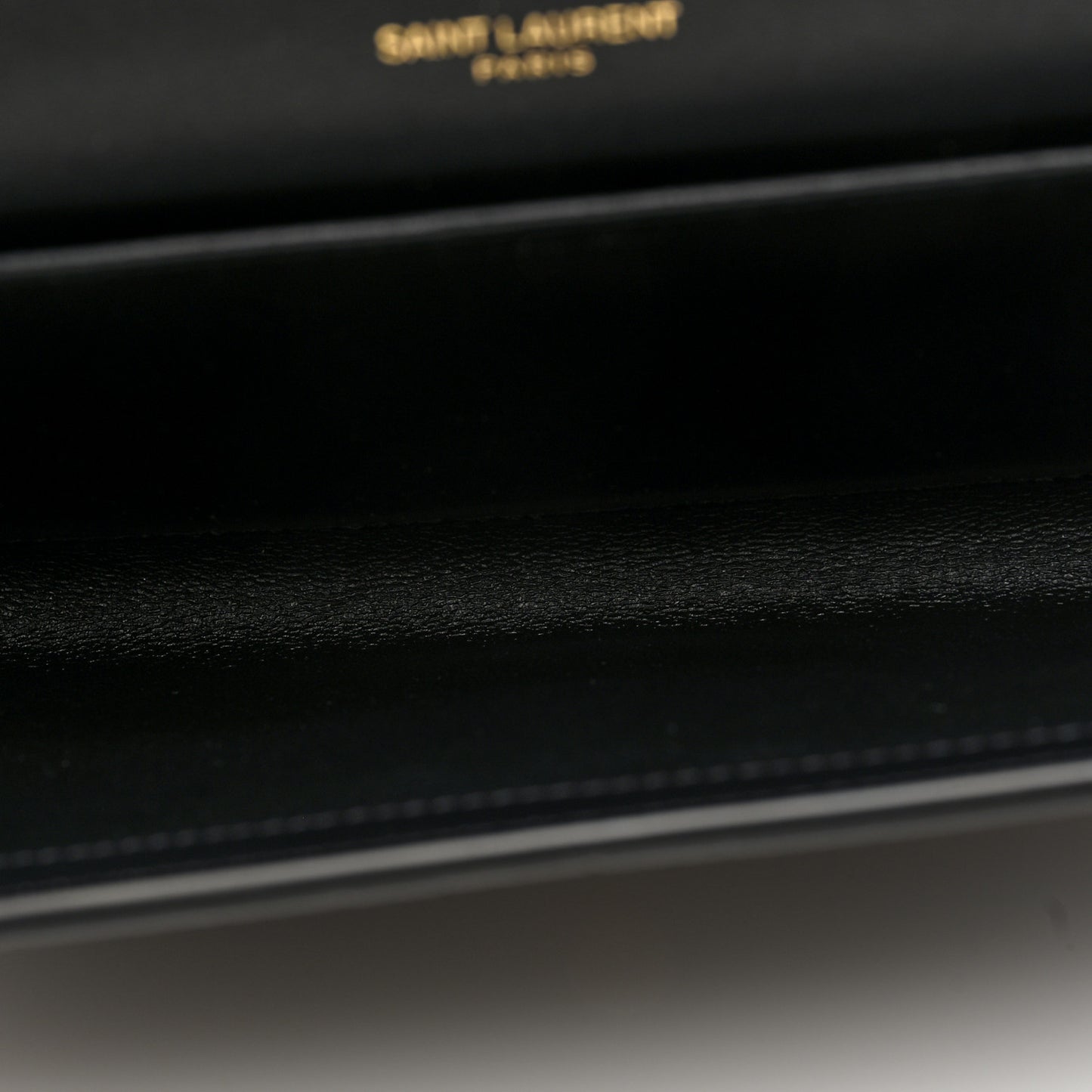 Calfskin Crocodile Embossed Monogram Uptown Chain Wallet Black