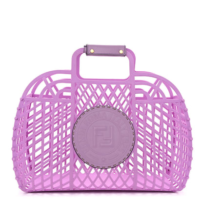 Fendi Recycled Plastic Vitello Liberty Matte Medium Fendi Basket Violetta 1 of 9
