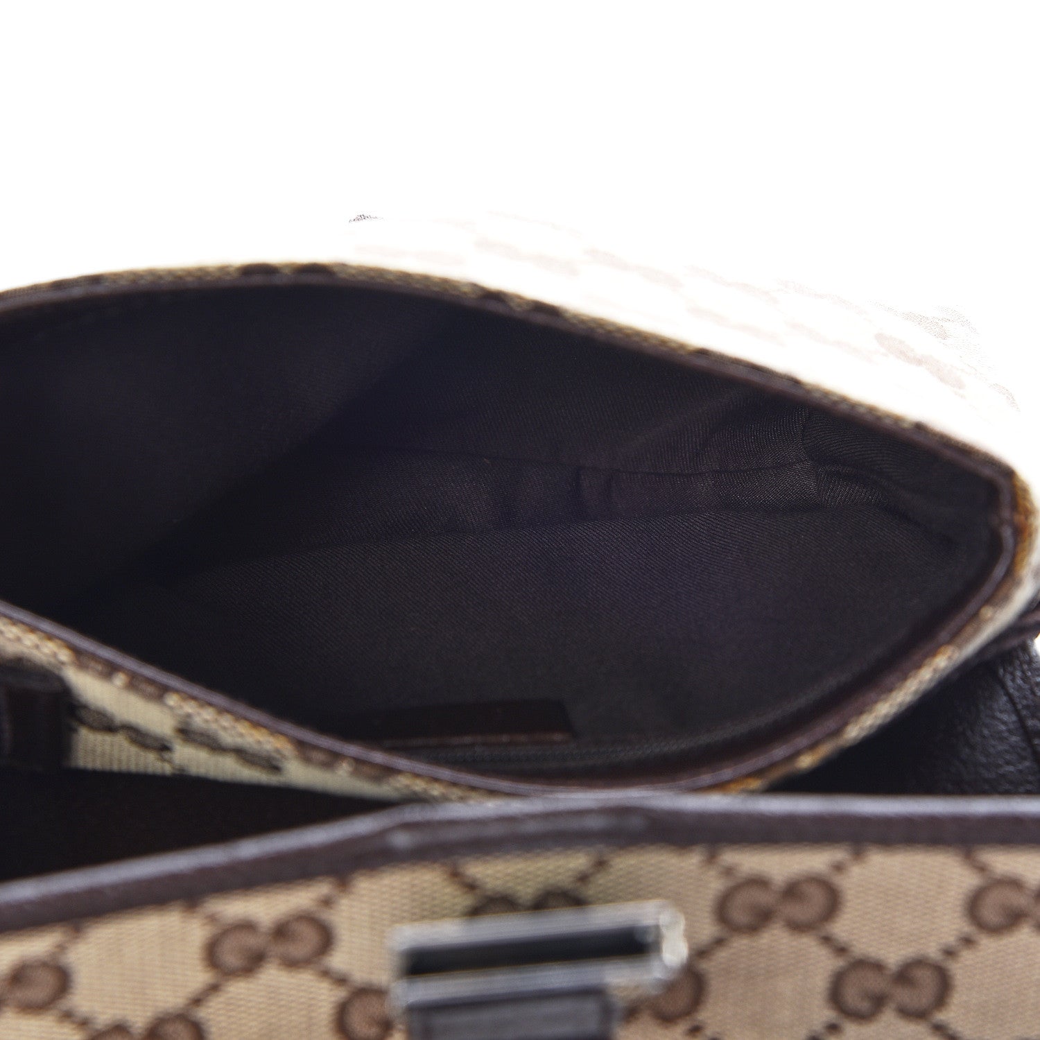 Gucci Monogram Waist Pouch Bag Dark Brown 7 of 9