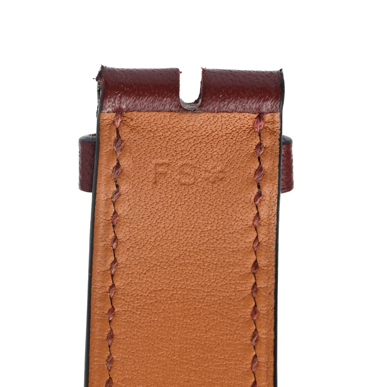 Hermes Chevre Mysore Heure H Hour Watch MM Strap Rouge H 4 of 7