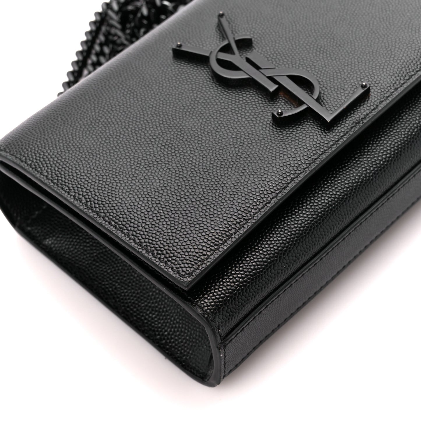 Grain De Poudre Small Monogram Monochrome Kate Satchel Black