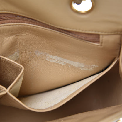 Chanel Lambskin Quilted Medium Single Flap Beige 12 of 19