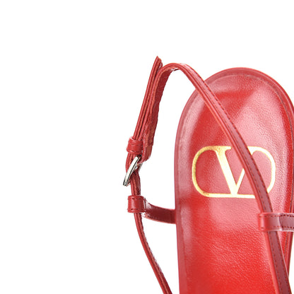 Valentino Garavani Calfskin Tonal Vlogo Slingback 40mm Pumps 39 Rouge Pur 9 of 10