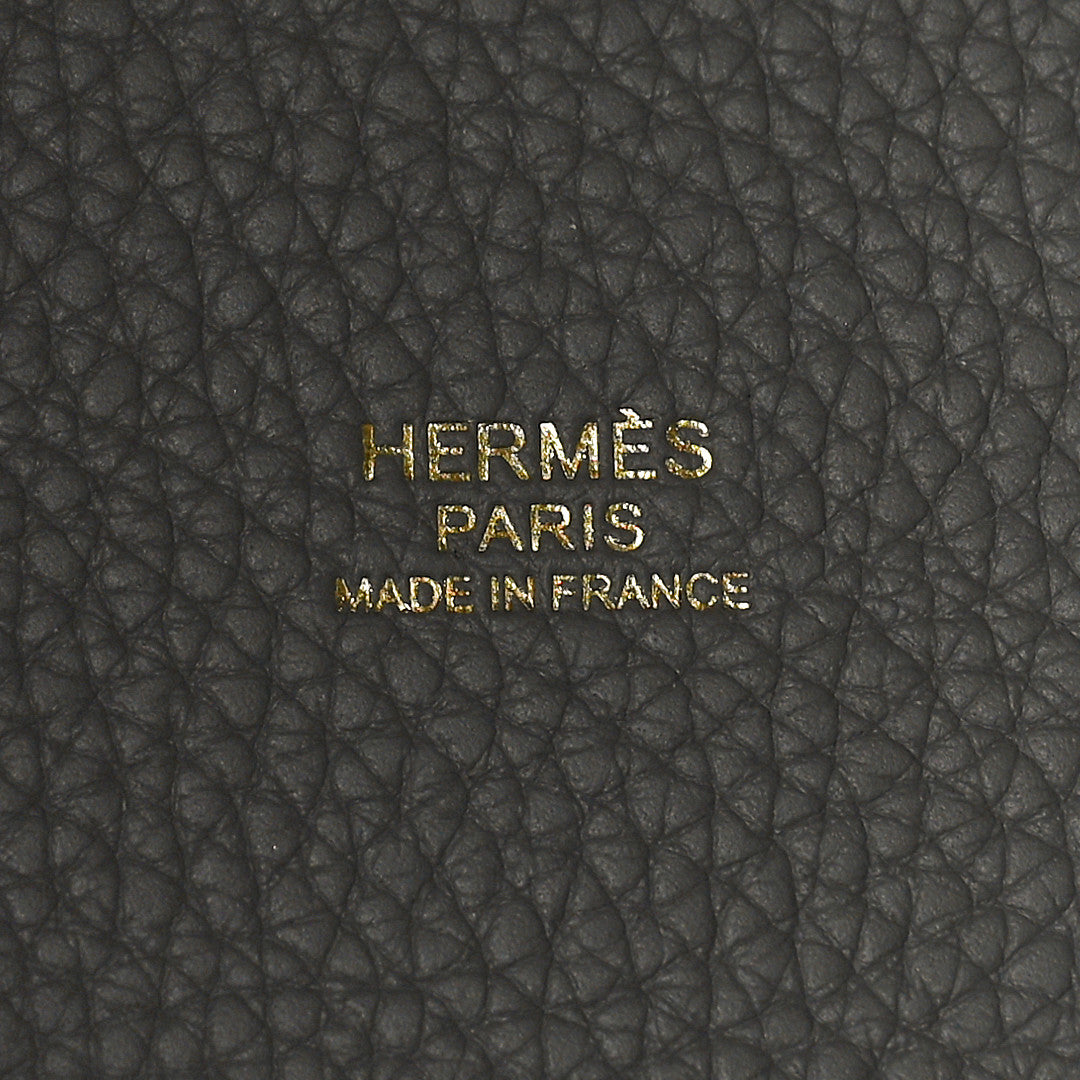 Hermes Taurillon Clemence Picotin Lock 22 MM Gris Meyer 6 of 10