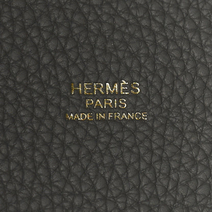 Hermes Taurillon Clemence Picotin Lock 22 MM Gris Meyer 6 of 10