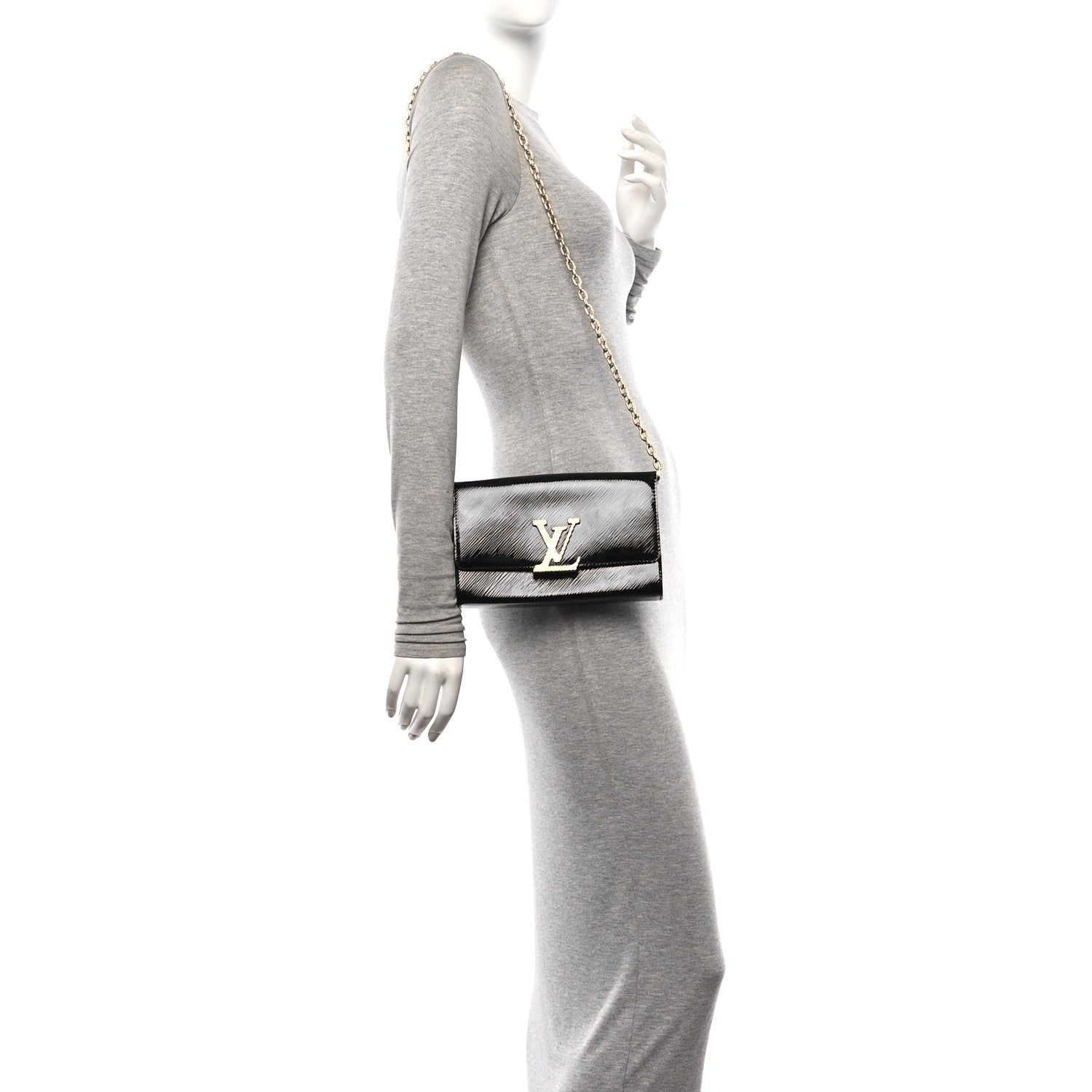 Louis Vuitton Electric Epi Pochette Louise NM Black 2 of 9