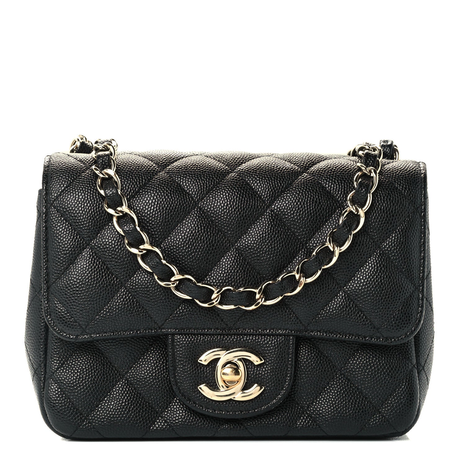 Chanel Caviar Quilted Mini Square Flap Black 1 of 10