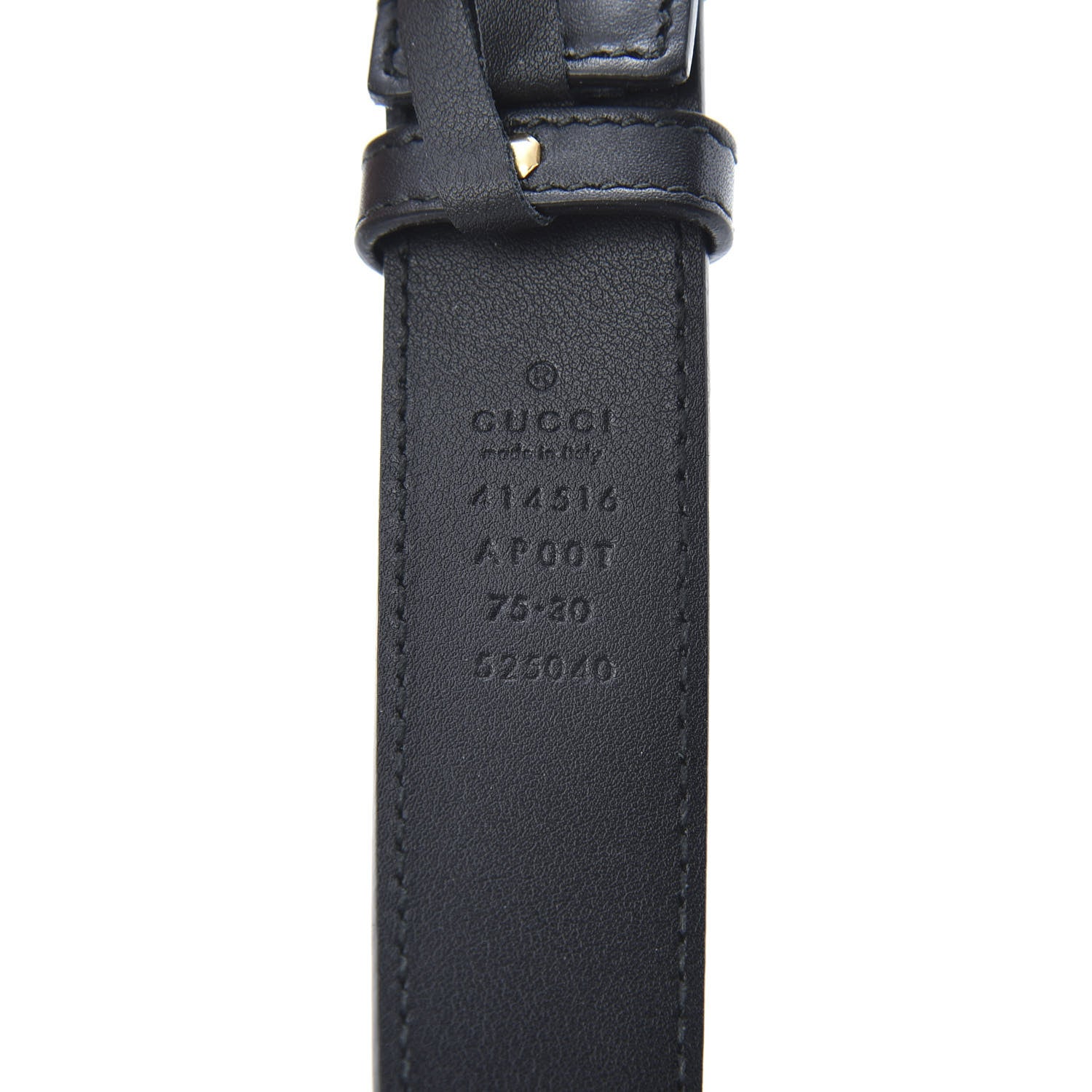 Gucci Calfskin Double G 30mm Belt 75 30 Black 3 of 5