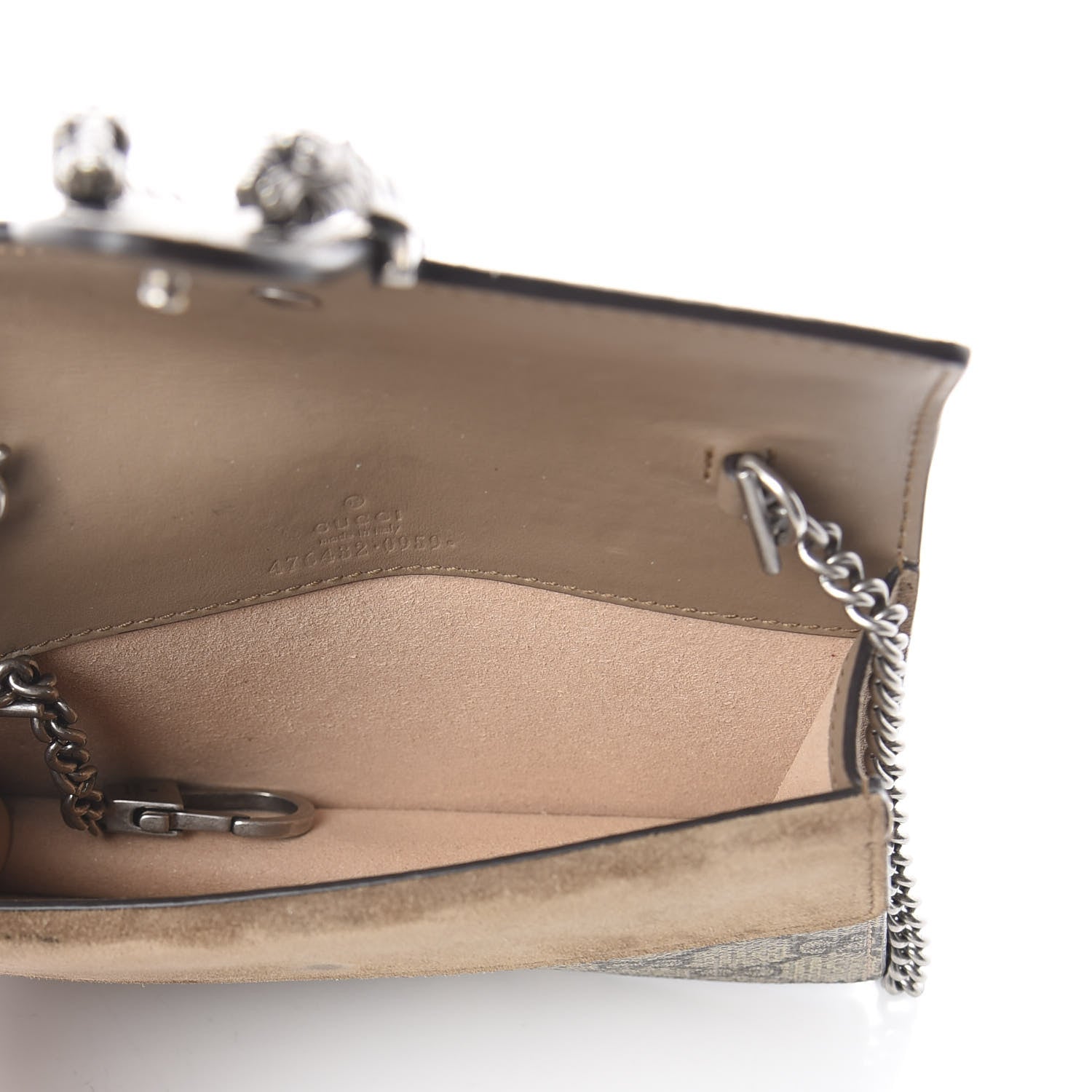 Gucci GG Supreme Monogram Super Mini Dionysus Shoulder Bag Taupe 4 of 7