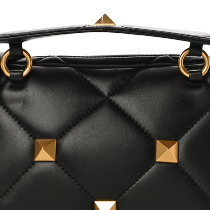 Valentino Garavani Nappa Roman Stud Crossbody Black 9 of 10