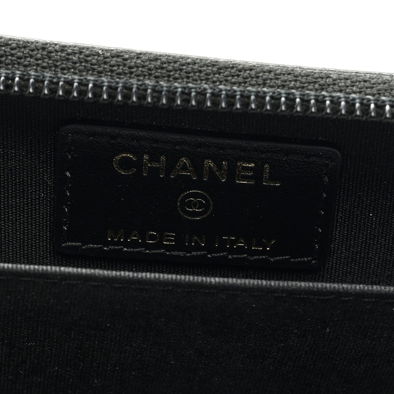Chanel Caviar Quilted Boy Zip Around Coin Purse Wallet Black 6 of 8