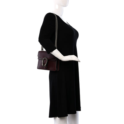 Gucci Dollar Calfskin Crystal Mini Dionysus Shoulder Bag Vintage Bordeaux 2 of 11