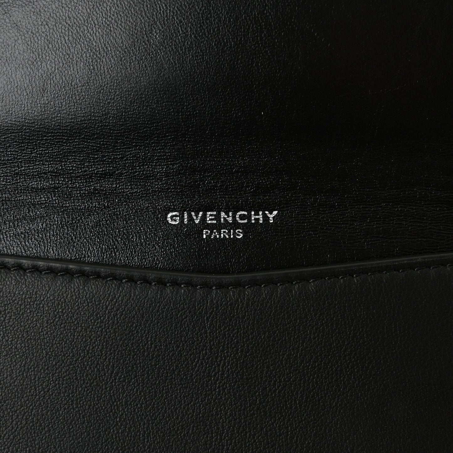 Calfskin 4G Flap Pouch Black