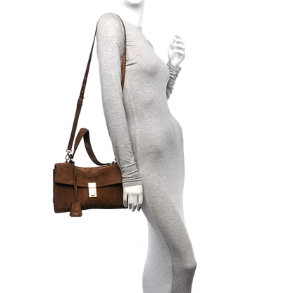 Prada Camoscio Medium Soft Sound Shoulder Bag Cacao 2 of 9