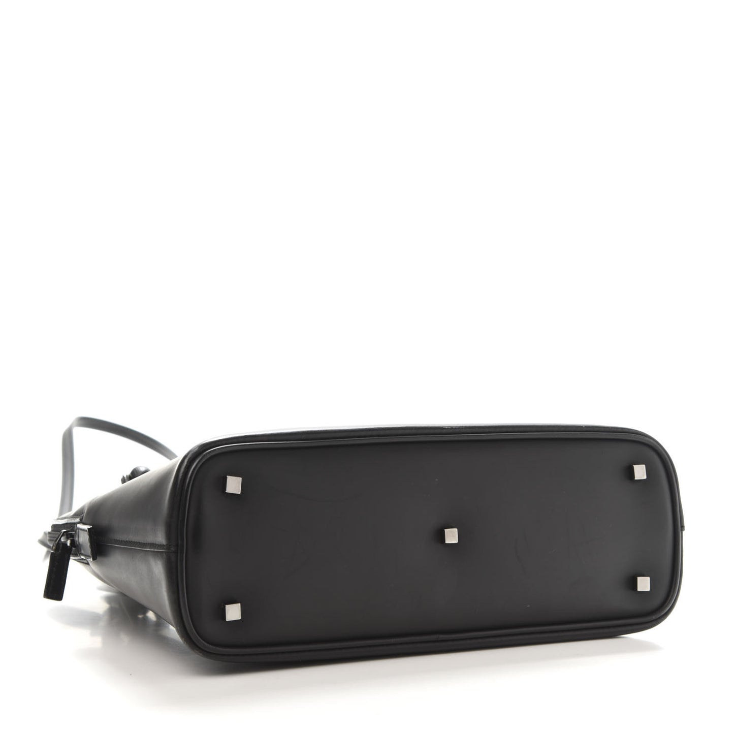Calfskin Bamboo Top Handle Black