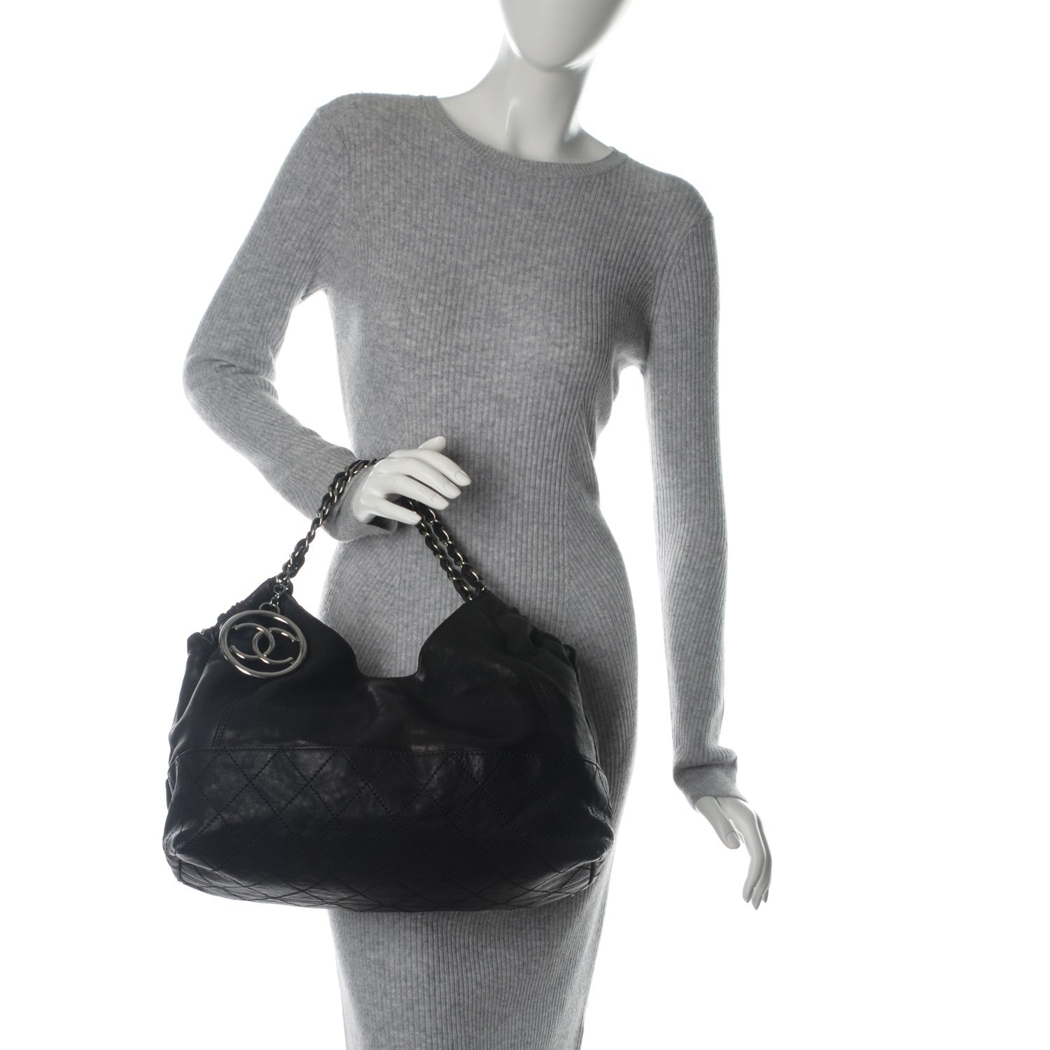 Chanel Calfskin Baby Coco Cabas Black 2 of 9