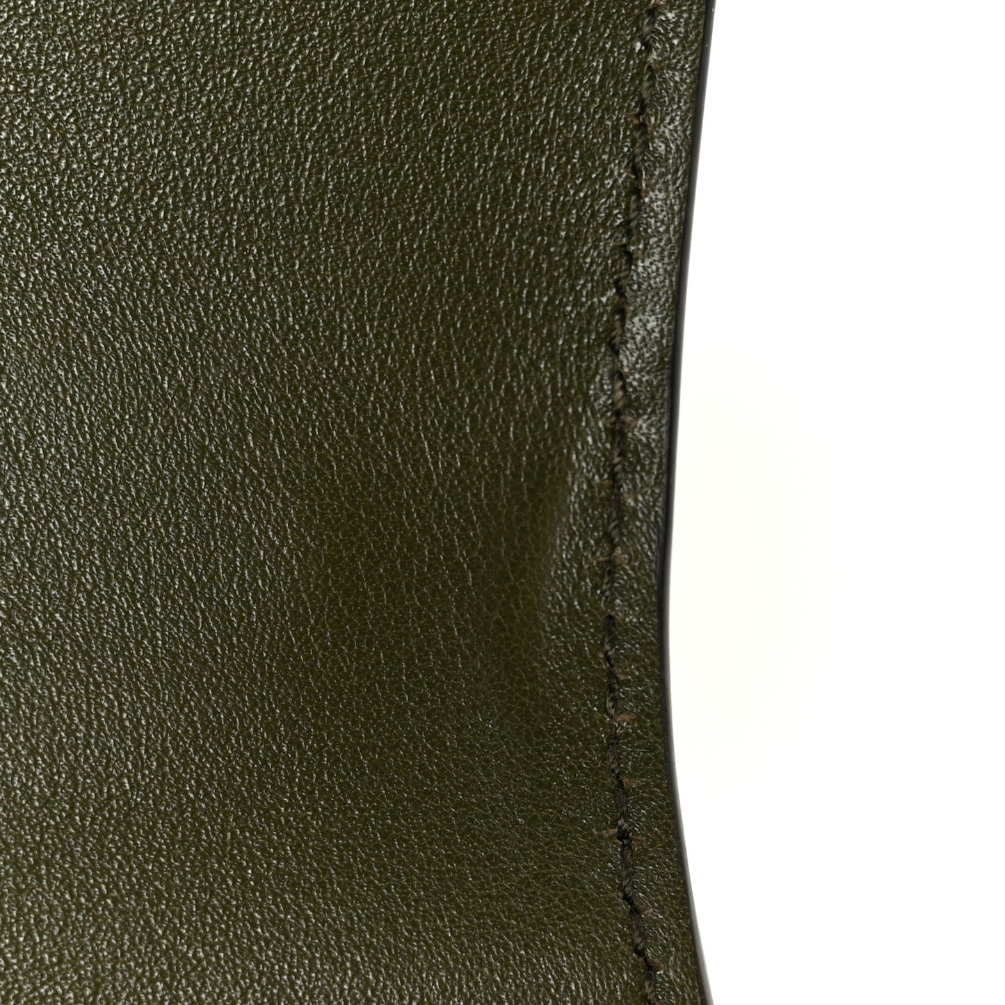Shiny Polished Calfskin Medium Bamboo Luscious Green