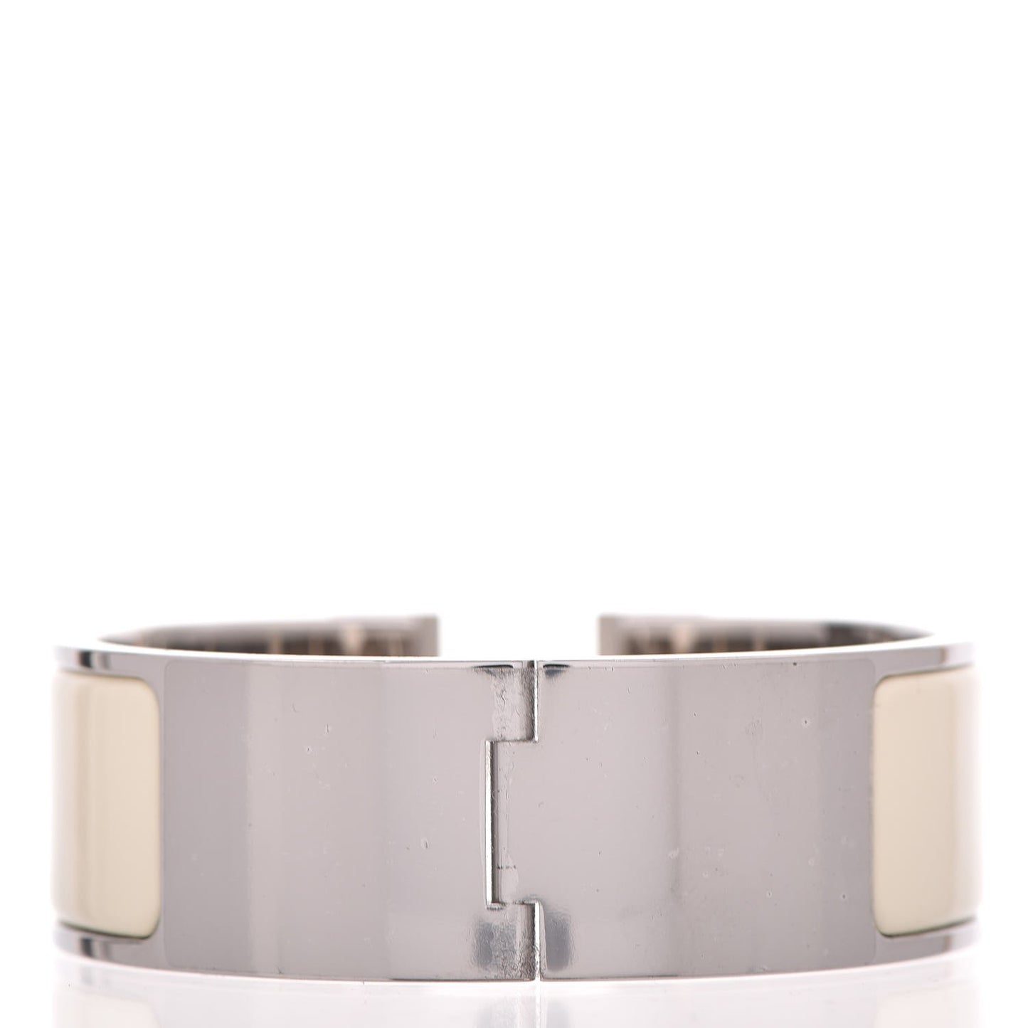 Enamel Wide Clic Clac H Bracelet PM Craie