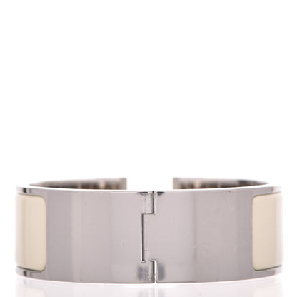 Hermes Enamel Wide Clic Clac H Bracelet PM Craie 5 of 6