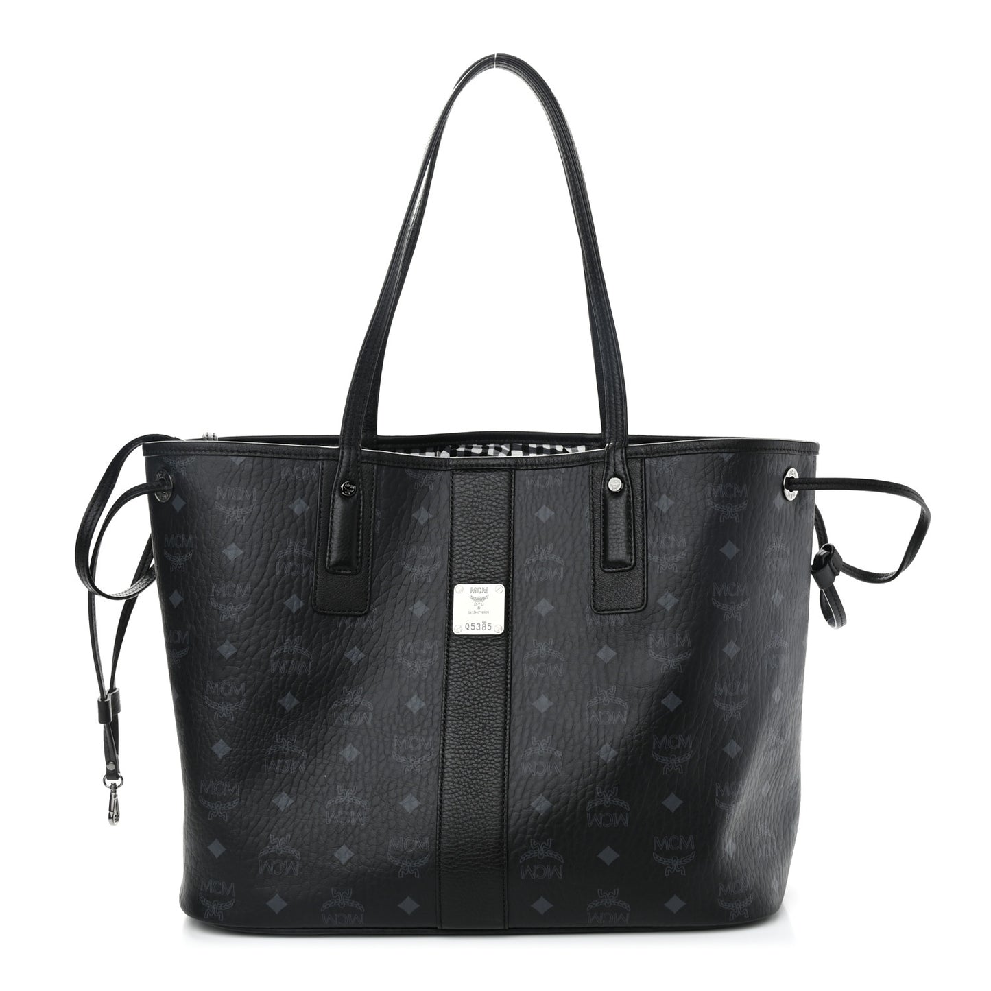 Visetos Medium Liz Reversible Shopper Tote Black