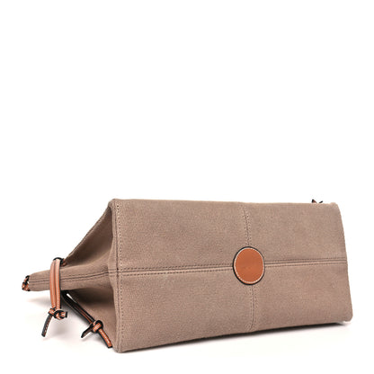 Loewe Canvas Calfskin Cushion Tote Taupe 4 of 10