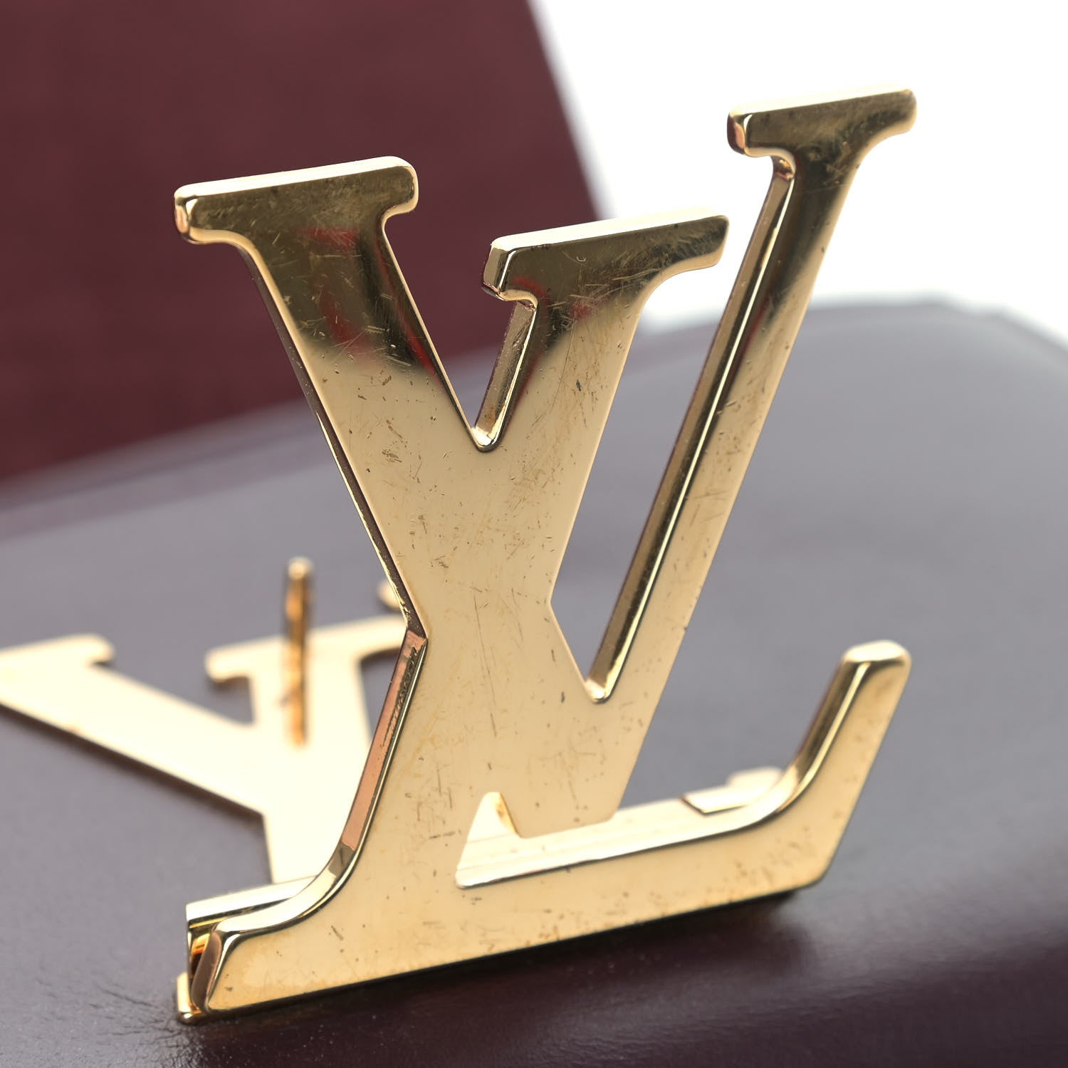 Louis Vuitton Calfskin Chain Louise GM Amarante 14 of 17