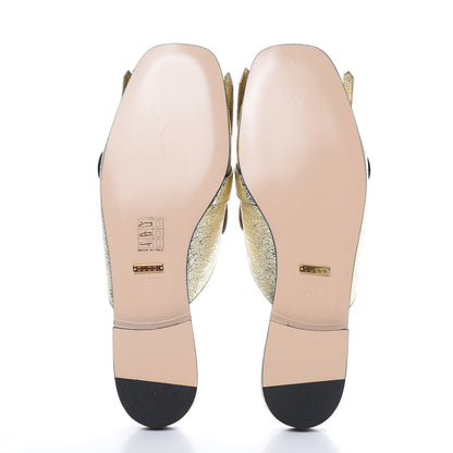 Gucci Galassia Womens GG Marmont Fringe Slippers 38.5 Platino 5 of 8