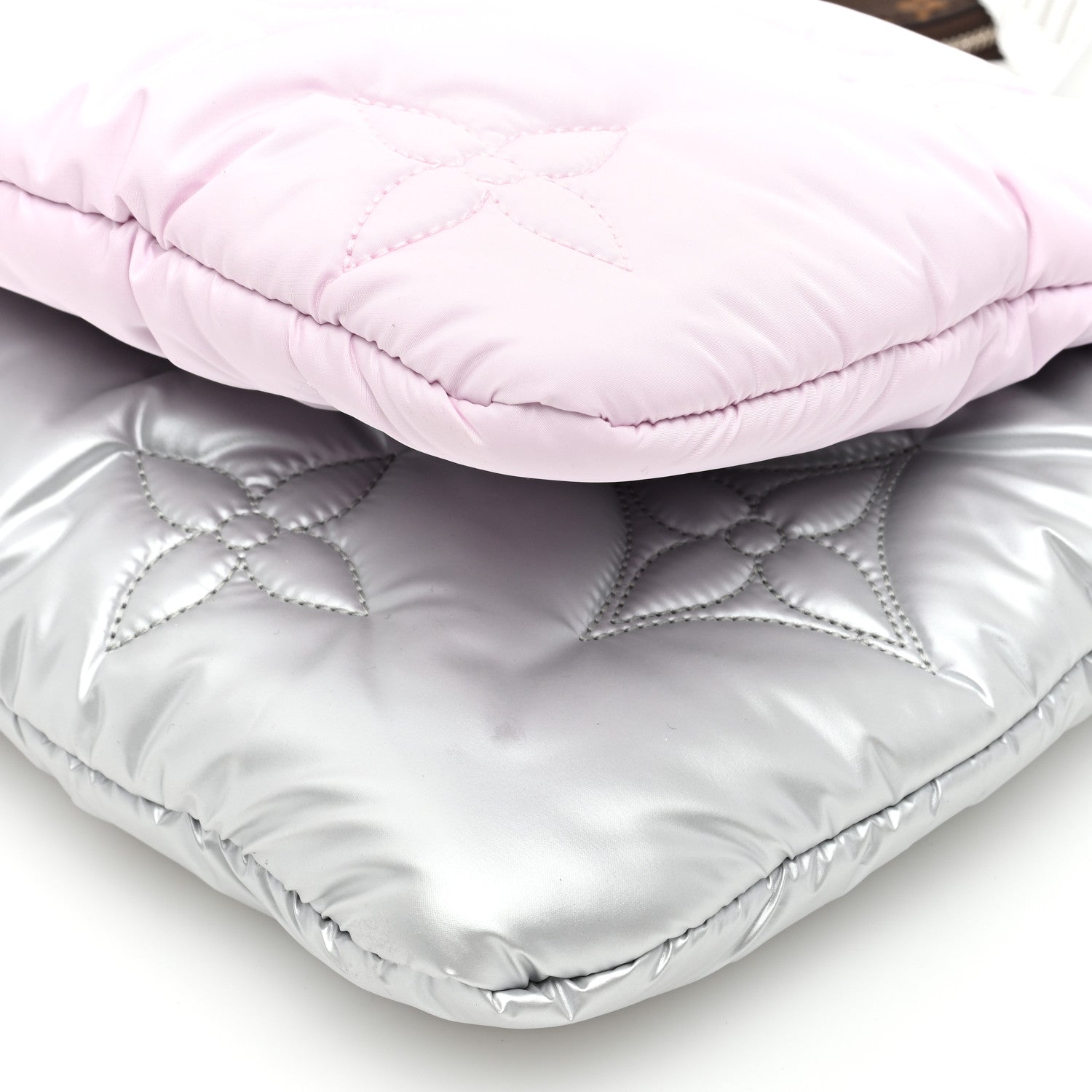 Louis Vuitton Econyl Monogram Pillow Maxi Multi Pochette Accessories Silver Pale Pink 10 of 10