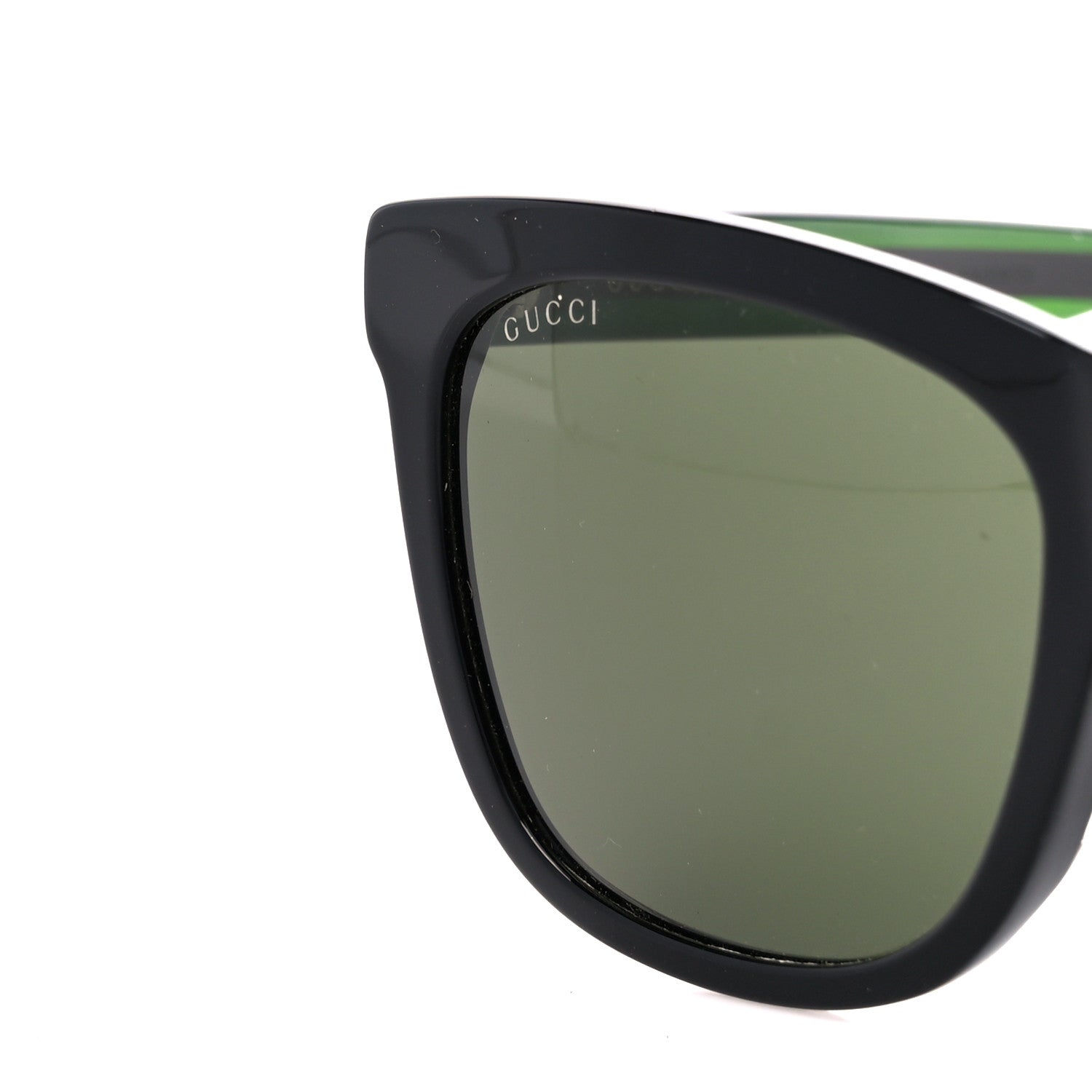 Gucci Acetate Square Frame Web Sunglasses GG0702SKN Black 8 of 9