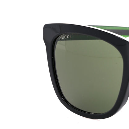 Gucci Acetate Square Frame Web Sunglasses GG0702SKN Black 8 of 9
