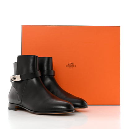 Hermes Calfskin Neo Low Boots 37 Black 9 of 9