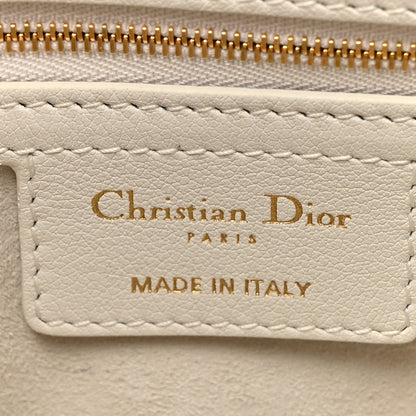 Christian Dior Lambskin Cannage Small Jolie Top Handle Bag Latte 6 of 11