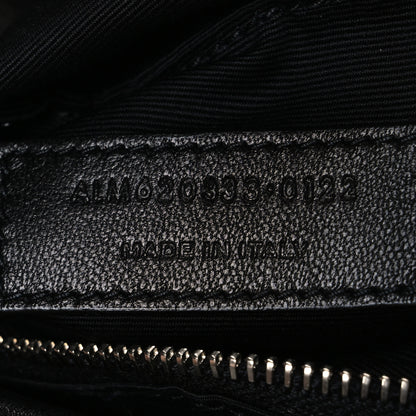 Saint Laurent Lambskin Quilted Toy Loulou Puffer Monogram Chain Satchel Black 7 of 10